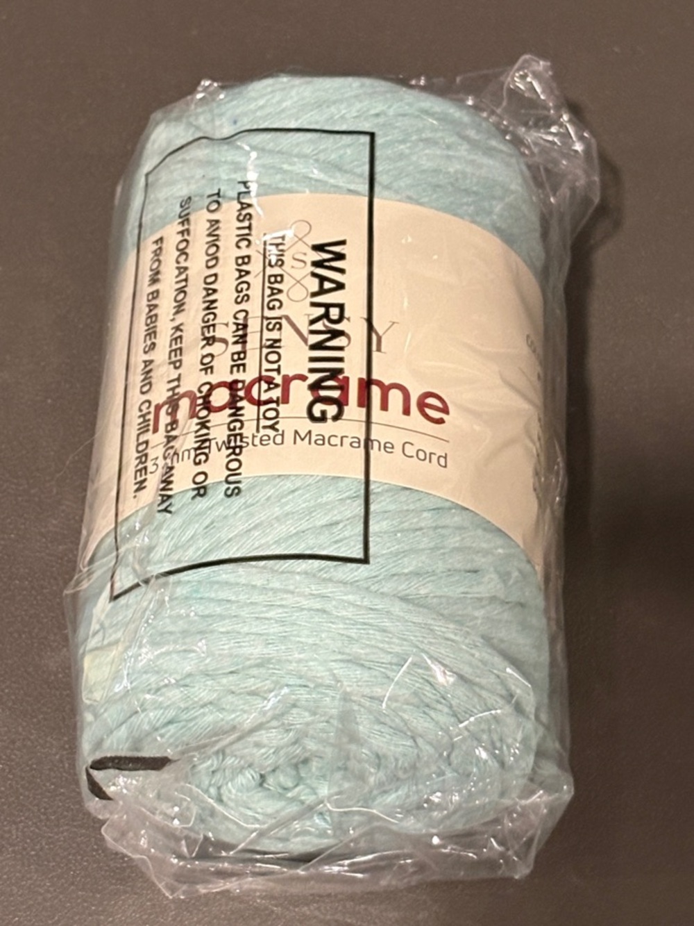 Mint Macrame 100% Cotton Cord. New!